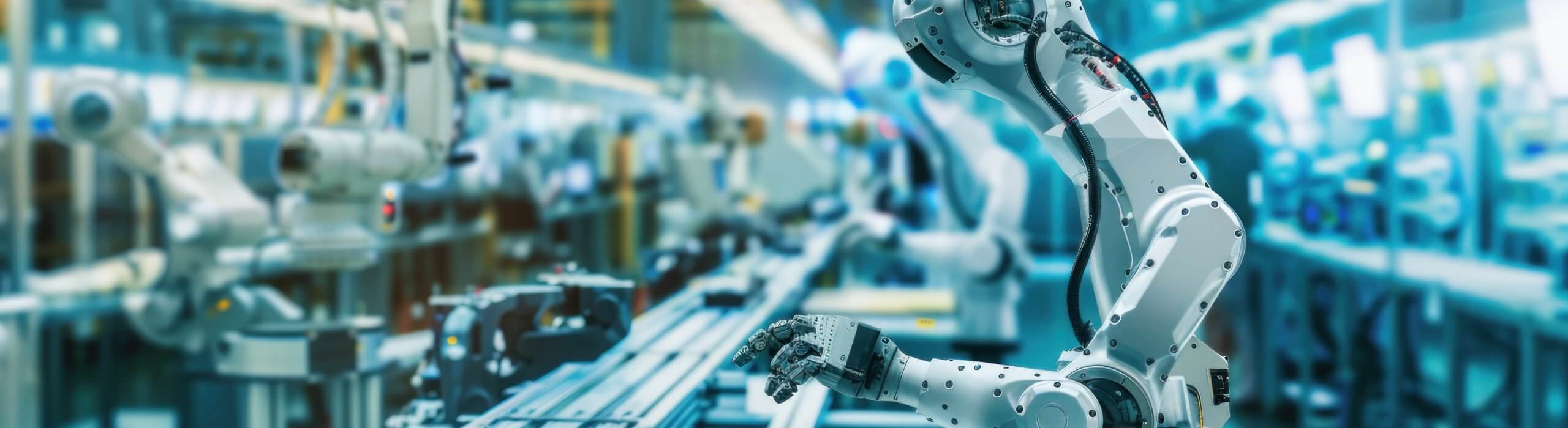Industrieroboter in einer Fertigungshalle - Keynote Speaker Robotik und Physical AI